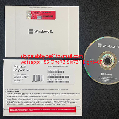 Microsoft Certificate Original Windows 11 Pro OEM DVD Full Package License