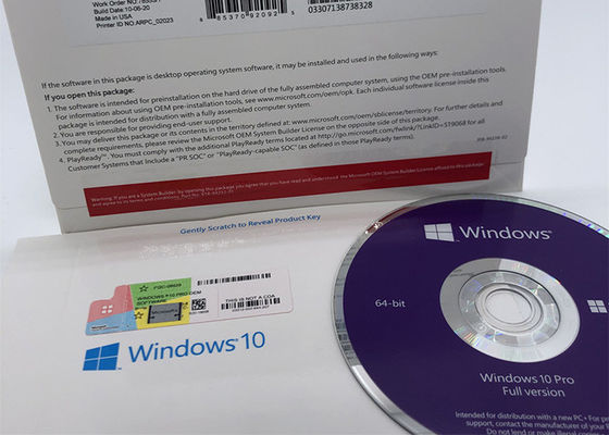 Genuine Windows 10 Professional DVD Package Windows 10 Pro OEM Key