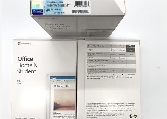 Genuine Office 2019 Home And Student Box 100% Online Activation