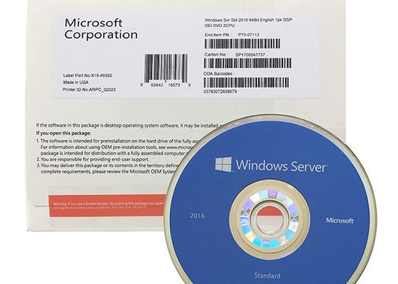 Online Activation Windows Sever 2016 Standard License Key With DVD Pack