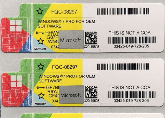 Software Windows 7 Professional Key / Win 7 Pro Sticker Online Activation
