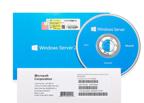 DVD Windows Server 2016 Key Multilingual Version Software System