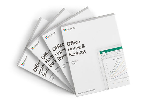 Microsoft Office Home & Business 2019 License Key Card with Box